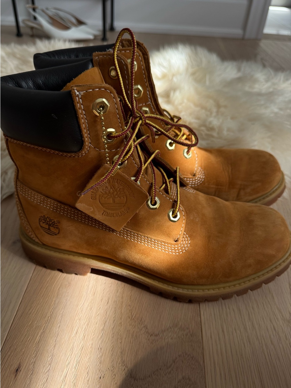 Timberland Women’s Wheat Nubuck Lace-Up Waterproof Boot